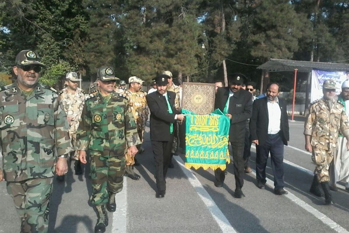 مراسم استقبال از کاروان زیر سایه خورشید