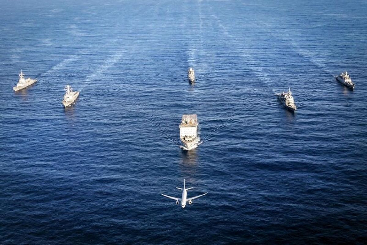 متحدان آمریکا در کنار چین گشت‌زنی دریایی کردند