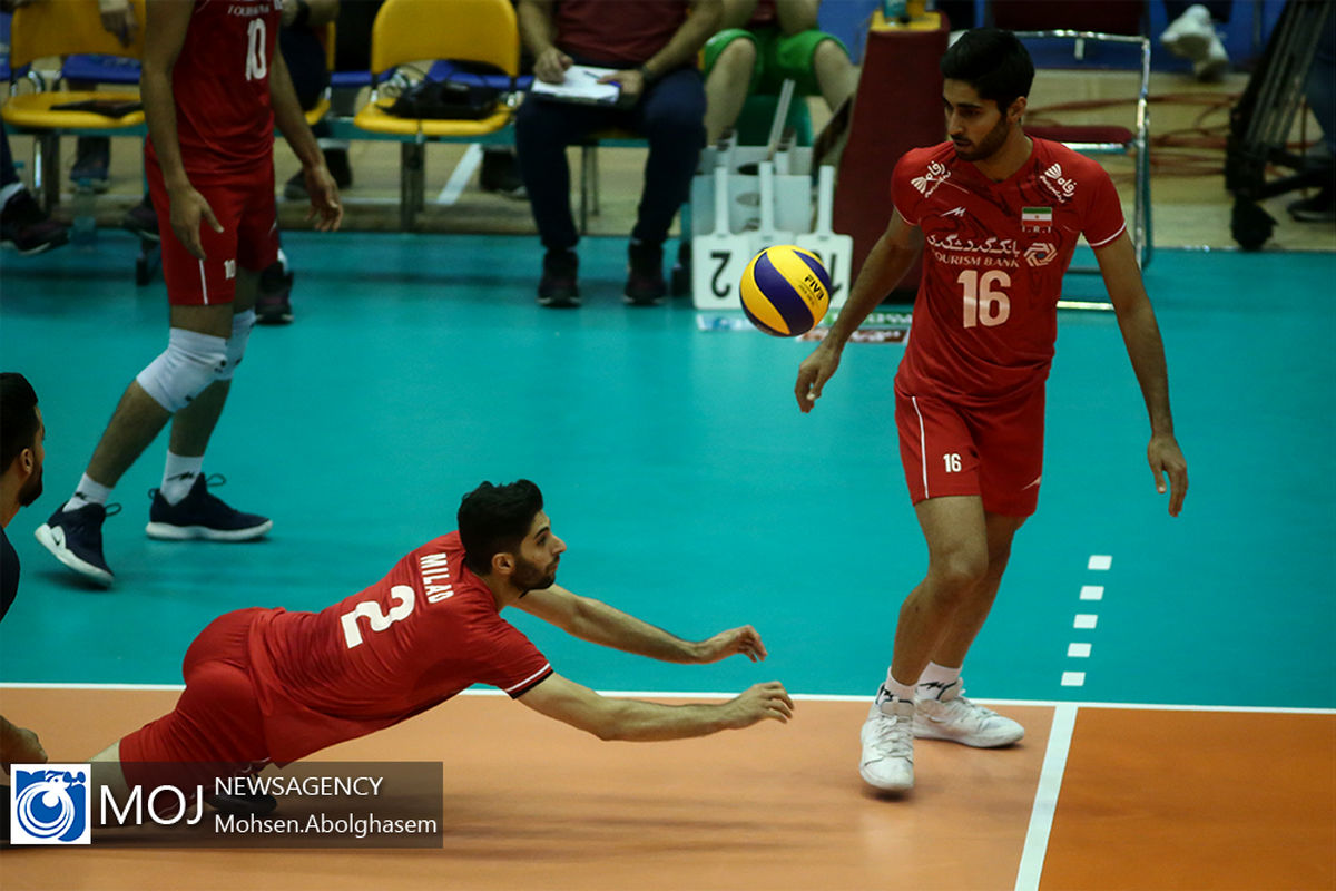 دیدار تیم های ملی والیبال ایران و کره جنوبی