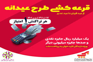 قرعه کشی طرح بزرگ کارت‌خوان های به‌پرداخت ملت 