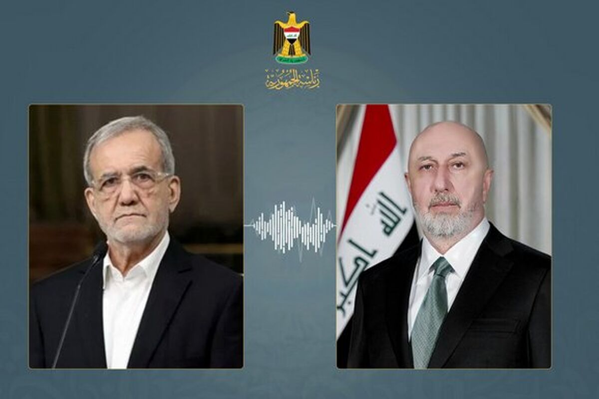 مسعود پزشکیان و نزار آمیدی» رئیس‌جمهور عراق
