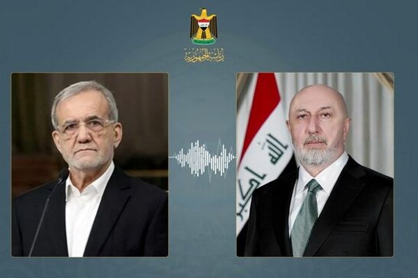 مسعود پزشکیان با رئیس جمهور عراق درباره پایان تنش‌ها در منطقه گفتگو کردند