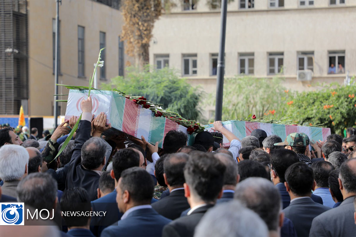 تشییع و تدفین ۲ شهید گمنام دوران دفاع مقدس