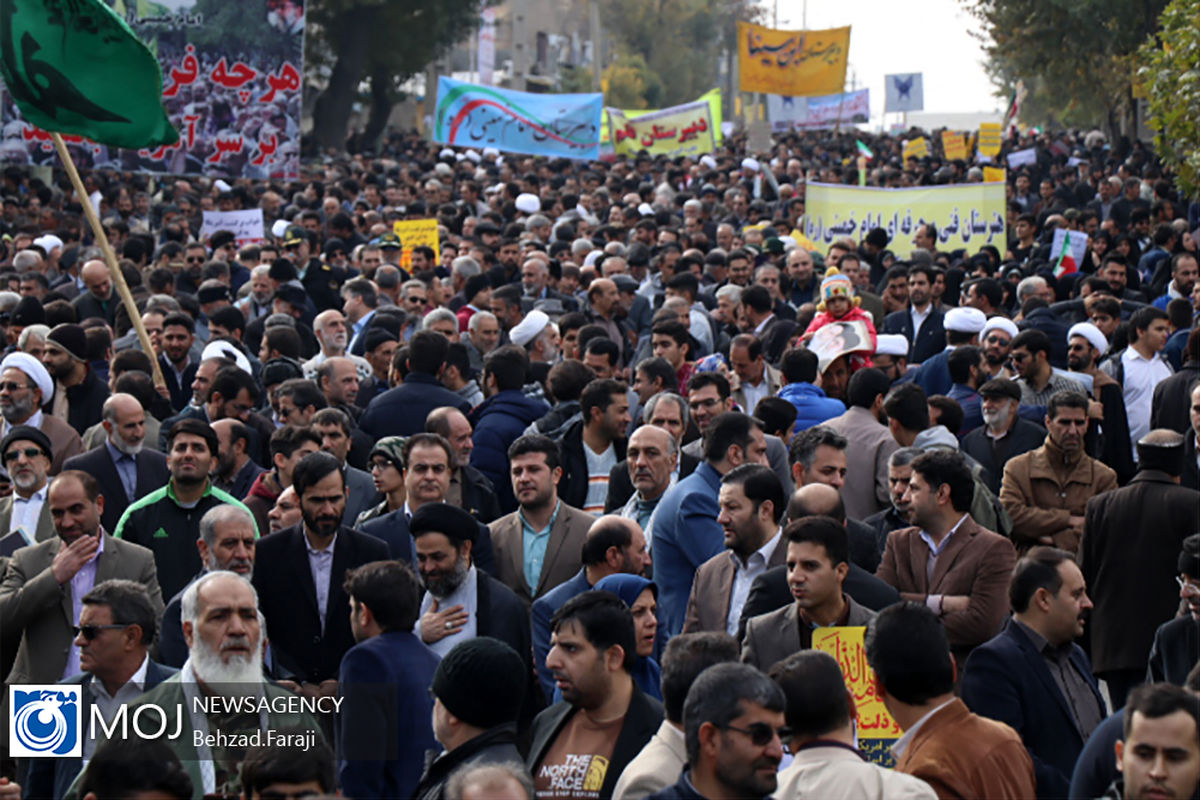 راهپیمایی مردمی حمایت از اقتدار و امنیت در کرمانشاه