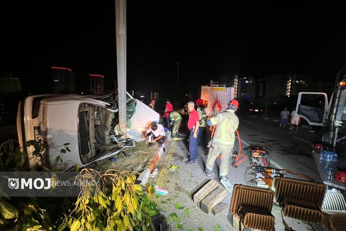 حادثه رانندگی در کیش 