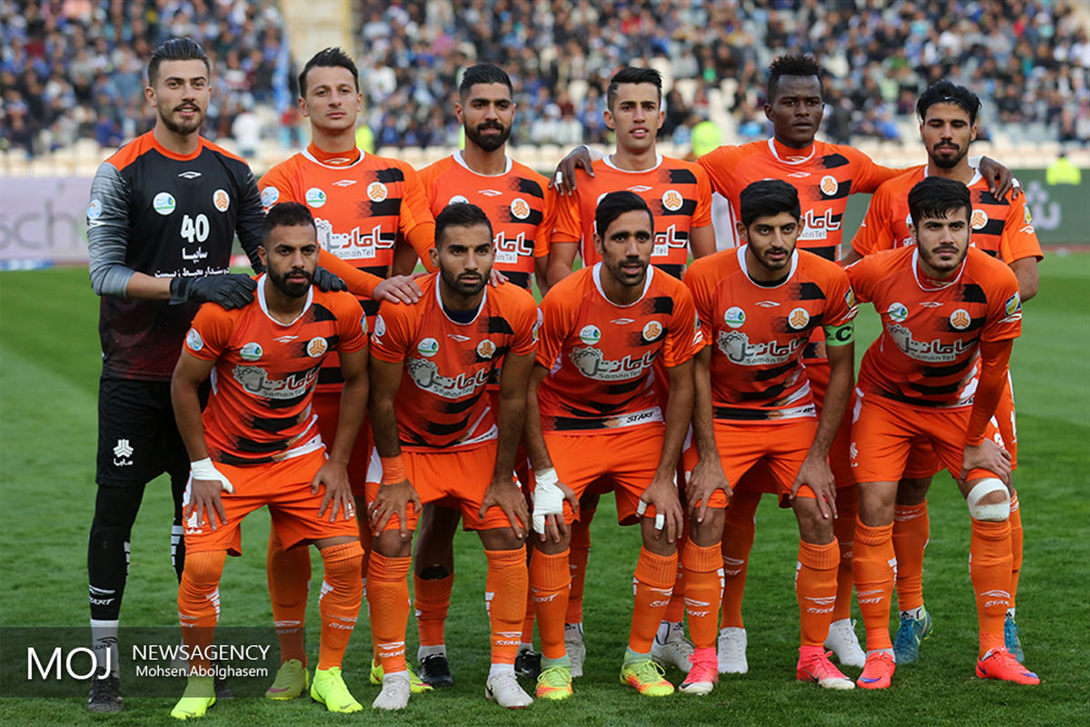 دیدار تیم های فوتبال استقلال تهران و سایپا/عکس تیمی سایپا