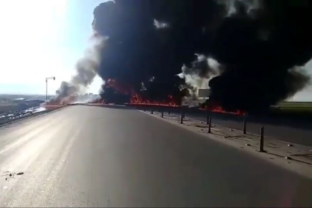 انفجار تانکر نفت‌کش