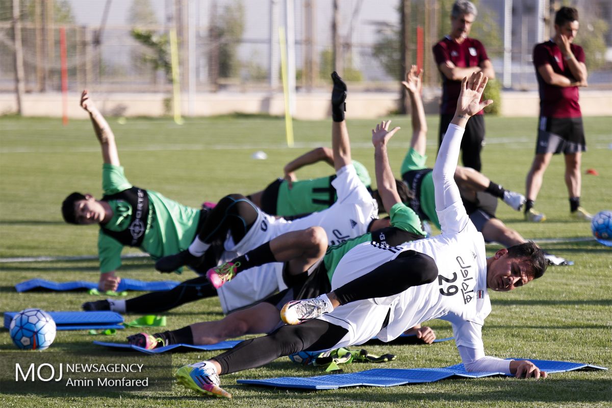 تمرین تیم ملی فوتبال ایران