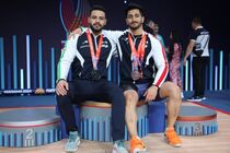 نمایندگان وزنه برداری ۹۶ کیلوگرم ایران در مسابقات قهرمانی آسیا درخشیدند