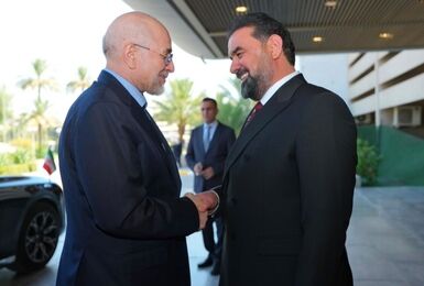 رئیس پارلمان عراق از قالیباف استقبال کرد