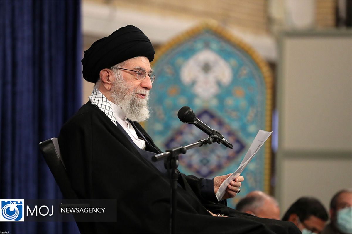 دیدار خانواده‌های شهدای حادثه تروریستی حرم مطهر شاهچراغ با مقام معظم رهبری