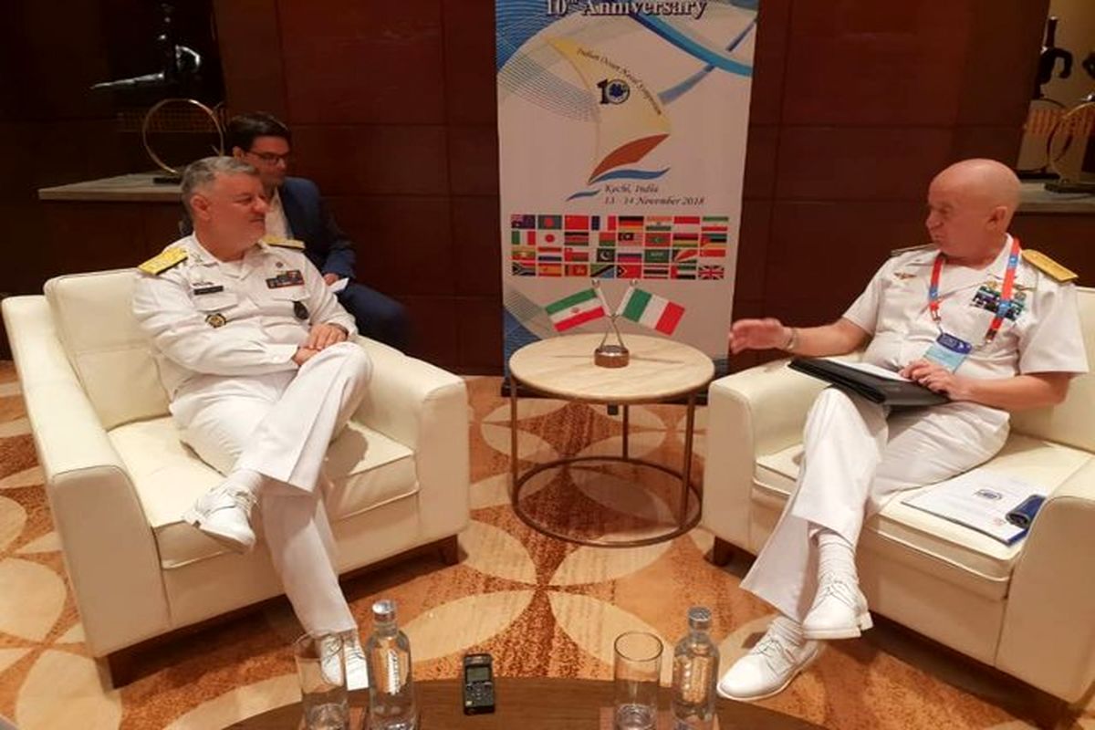 دیدار خانزادی با جانشین فرمانده نیروی دریایی ایتالیا