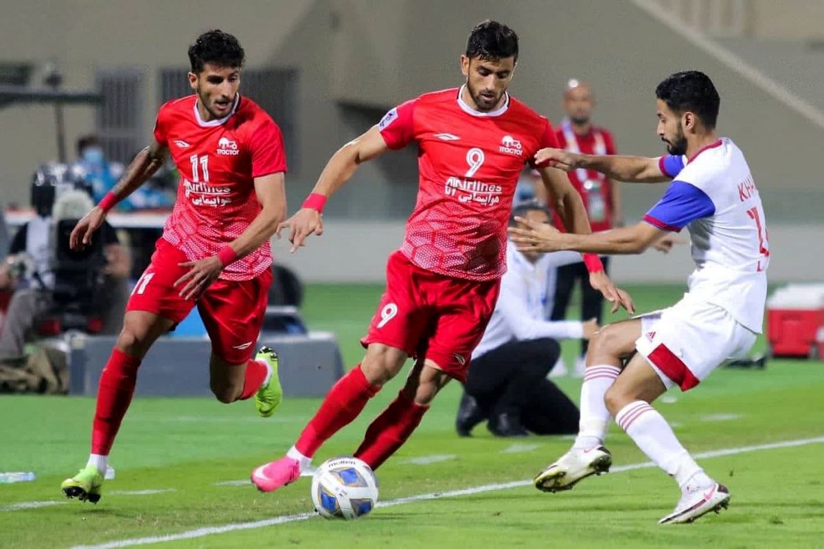 بازی شارجه امارات و تراکتور