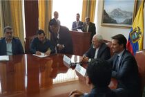 ایران و اکوادور دو توافقنامه همکاری‌های بانکی و یک تفاهنامه قرنطینه گیاهی امضا کردند