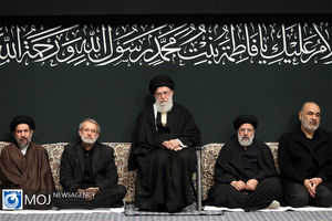 عزاداری شام شهادت حضرت فاطمه (س) با حضور مقام معظم رهبری