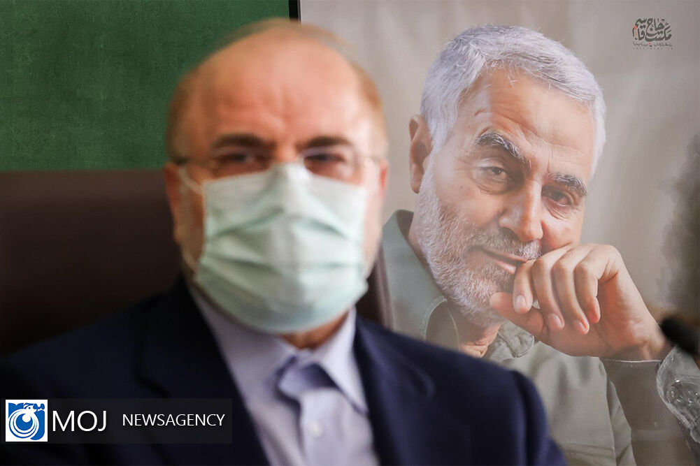 دیدار اعضای ستاد دومین سالگرد شهادت شهید سلیمانی با رییس مجلس/ قالیباف