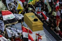 هزاران تن در تشییع پیکر نمادین سید حسن نصرالله در بغداد مشارکت کردند