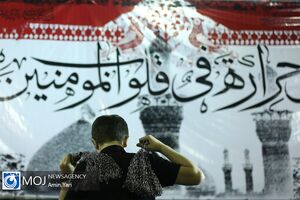 عزاداری شب پنجم ماه محرم در محله گرگان