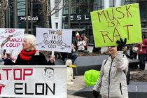  اعتراضات ضد ترامپ در کشورهای اروپایی برگزار شد