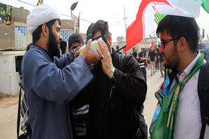 شبیه سازی قتلگاه کربلا در موکب آستان مقدس کریمه اهل بیت(س)