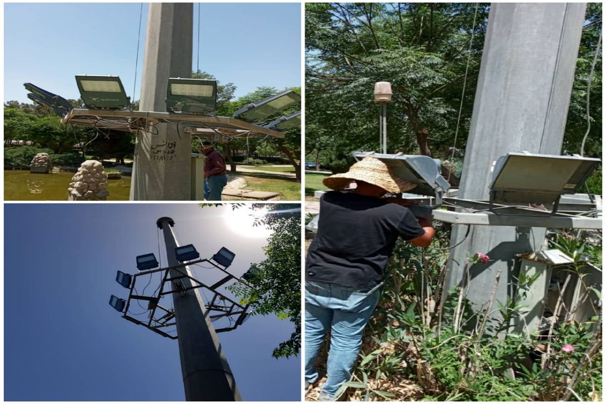 روشنایی بوستان ها