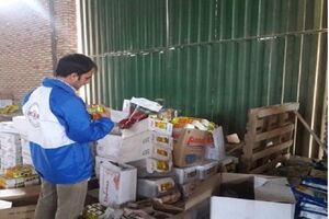 ۴تن مواد غذایی فاسد امحا شد