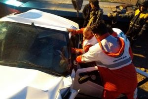 برخورد دو خودرو در محور کرج چالوس 3 مصدوم برجای گذاشت