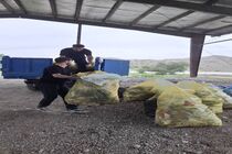 پاکسازی منطقه گردشگری آبشور شهرستان لالی توسط دوستداران محیط زیست