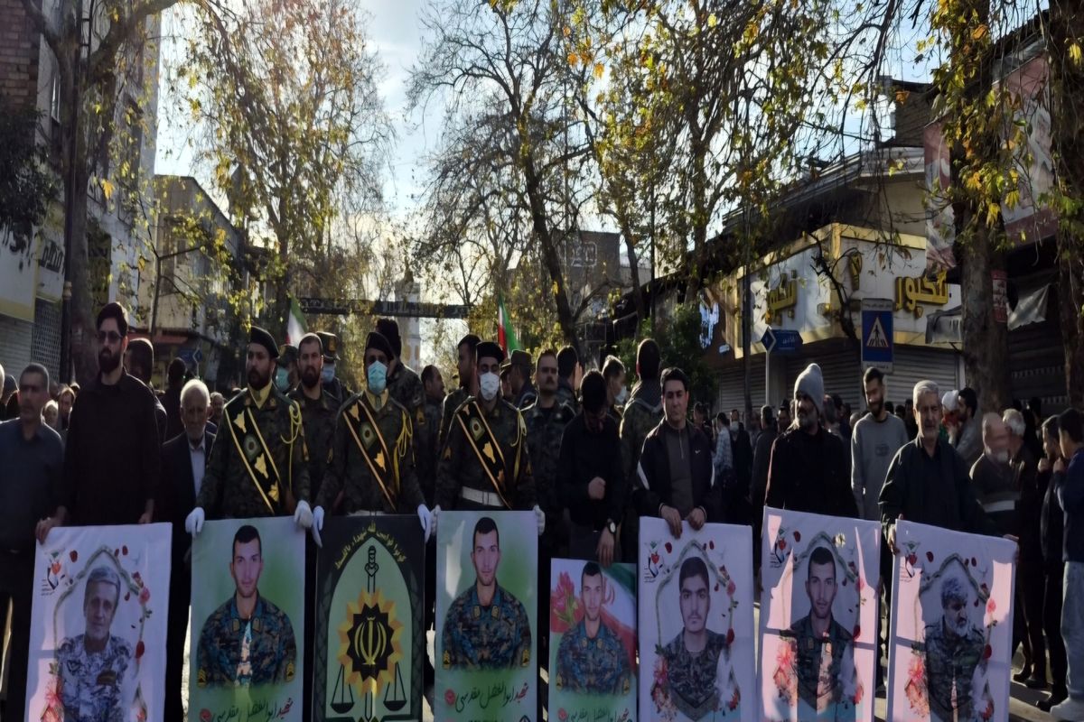 راهپیمایی شهدای امنیت در ساری