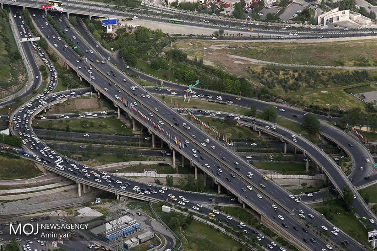 شهر تهران از فراز برج میلاد/کیفیت هوای تهران