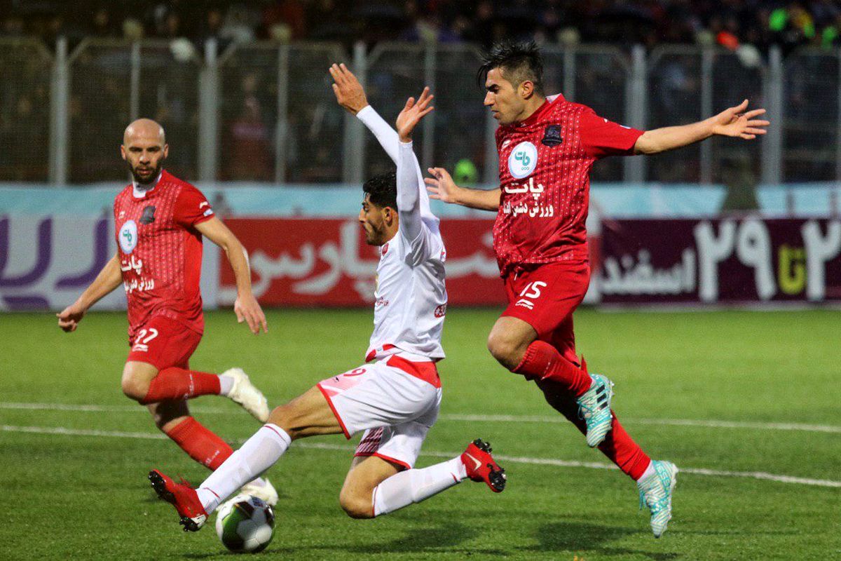 بازی نساجی قائمشهر و پرسپولیس