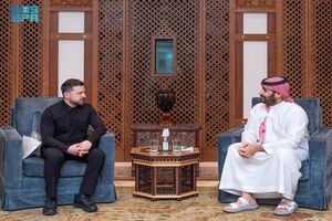 محمد بن سلمان با رئیس‌جمهور اوکراین در جده دیدار کرد