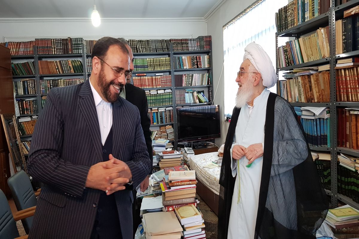 دیدار معاون پارلمانی رئیس جمهور با ایت الله قربانی