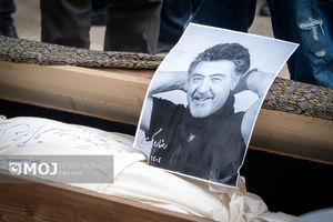 رضا رویگری در قطعه هنرمندان آرام گرفت