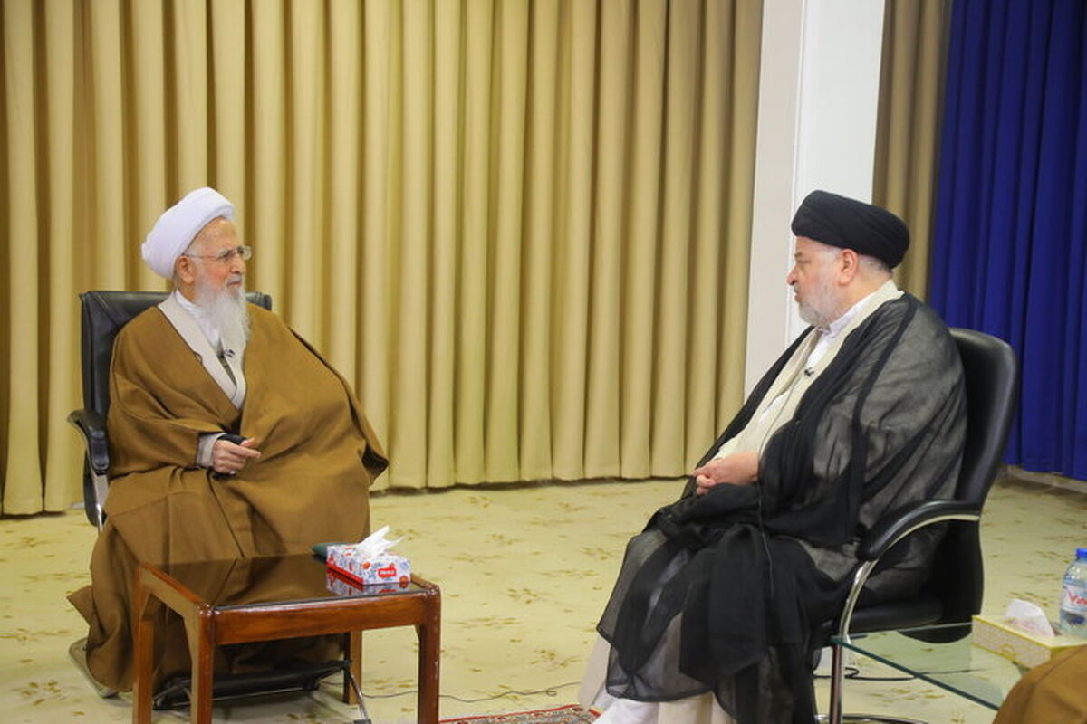 آیت الله جوادی آملی و سید جواد شهرستانی نماینده آیت الله سیستانی