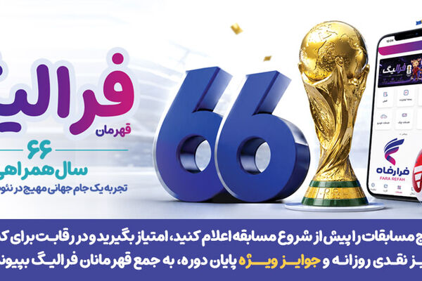 فهرست برندگان 18 و 19 تیر ماه طرح «فرالیگ» بانک رفاه کارگران اعلام شد