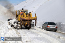 بارش برف و باران در محورهای ۱۰ استان کشور