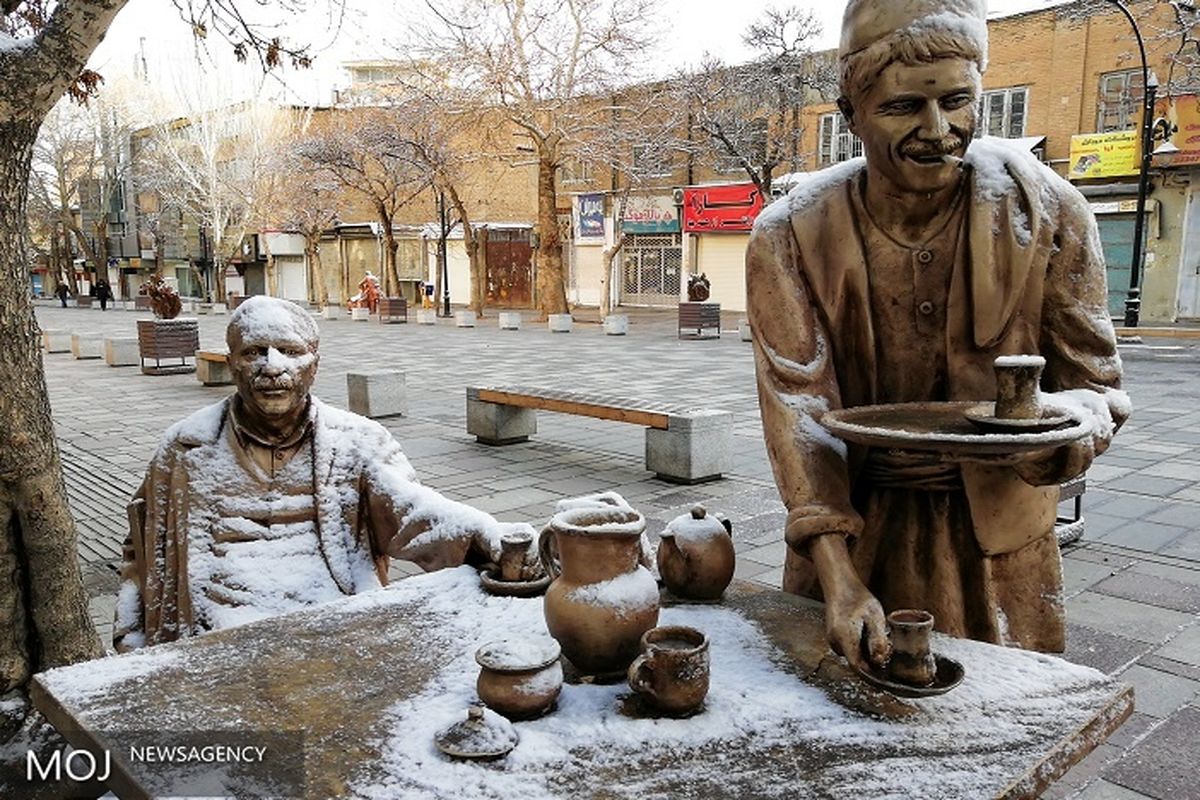 روز برفی همدان