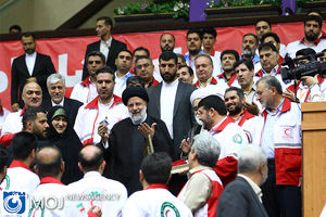 مراسم گرامیداشت هفته هلال احمر با حضور رییس جمهور