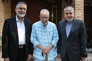 وزیر میراث فرهنگی به دیدار استاد محمدعلی موحد رفت