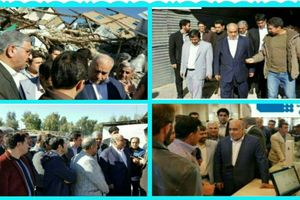 بازدید مسئولین کرمانشاه از روند ساماندهی بخش‌های مختلف سرپل ذهاب