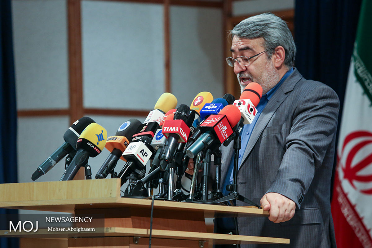 کنفرانس خبری وزیر کشور در ستاد انتخابات