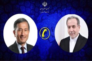 وزیر امور خارجه ایران و سنگاپور با یکدیگر گفتگو کردند