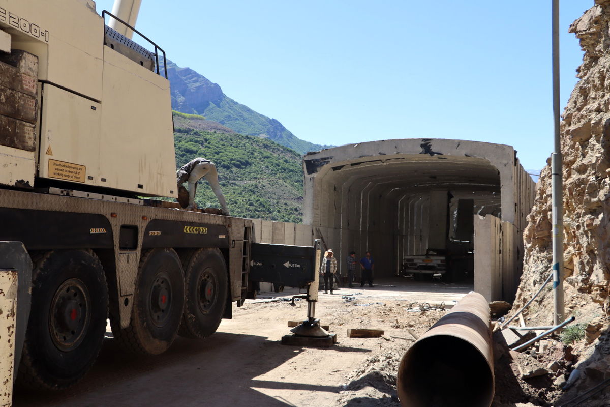 اجرای گالری در جاده چالوس 