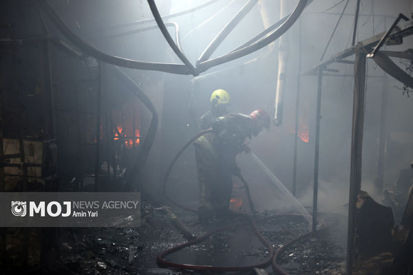 آتش سوزی در بازارچه جنت آباد