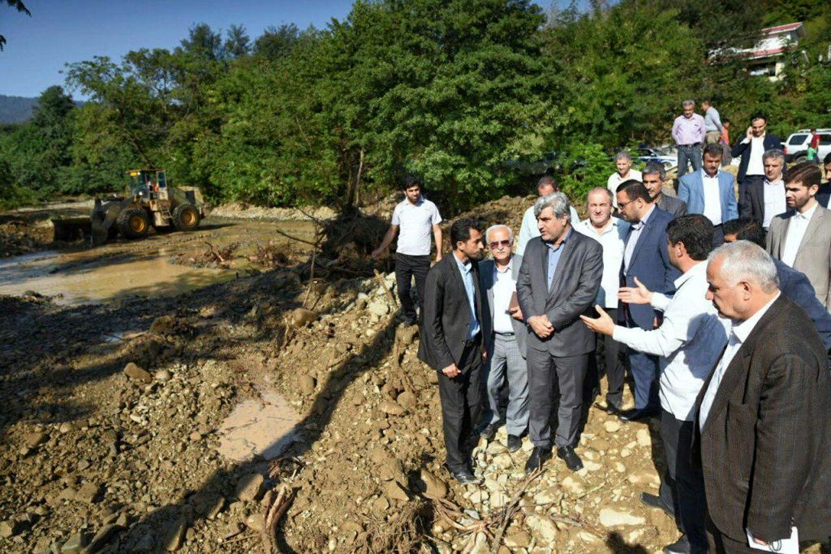 بازدید استاندار گیلان از مناطق سیل زده تالش