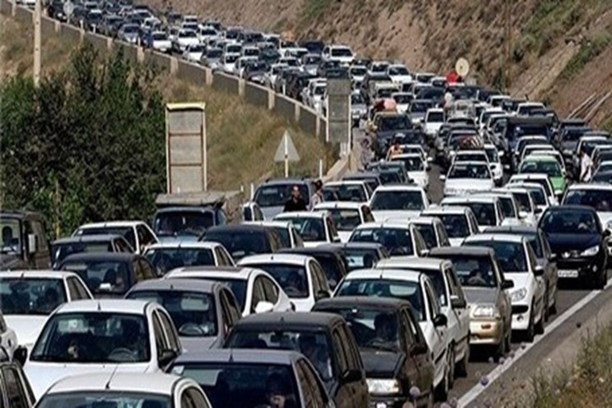 ترافیک سنگین در محور خروجی گیلان