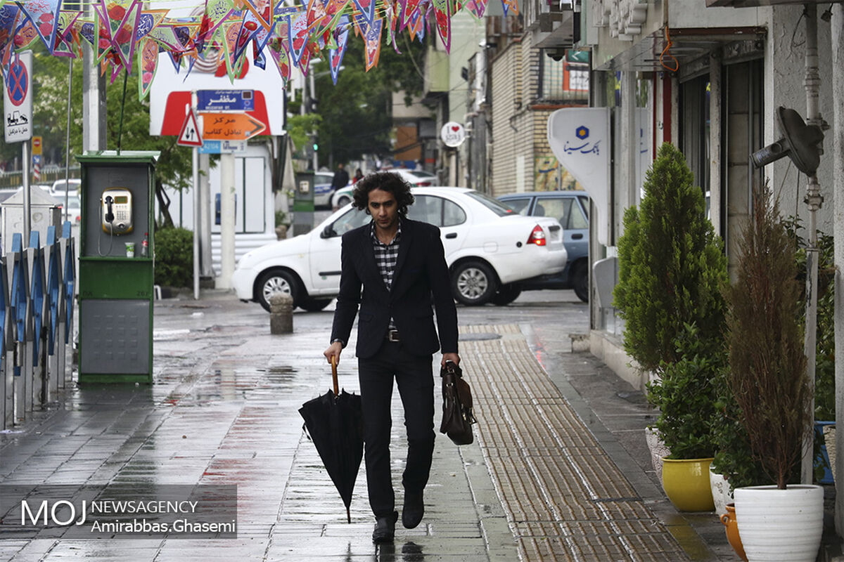 بارش باران بهاری در تهران