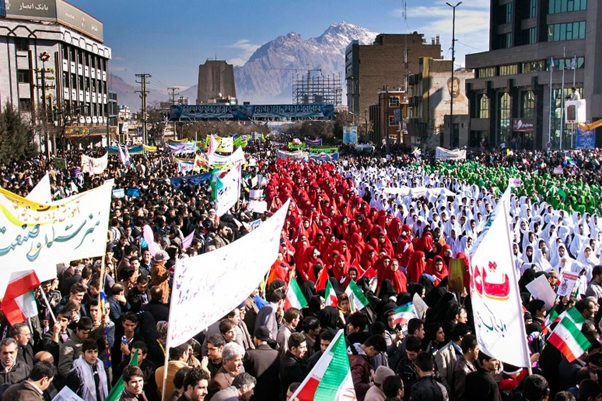 راهپیمایی 22 بهمن در کرمانشاه