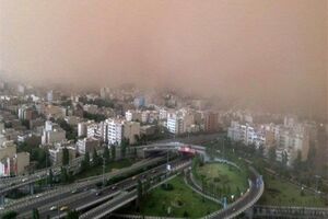 رگبار پراکنده و وزش باد شدید در پایتخت